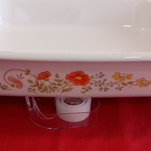 Vintage Corning Ware Wildflower Open Roaster A-76 - Picture 10 of 11